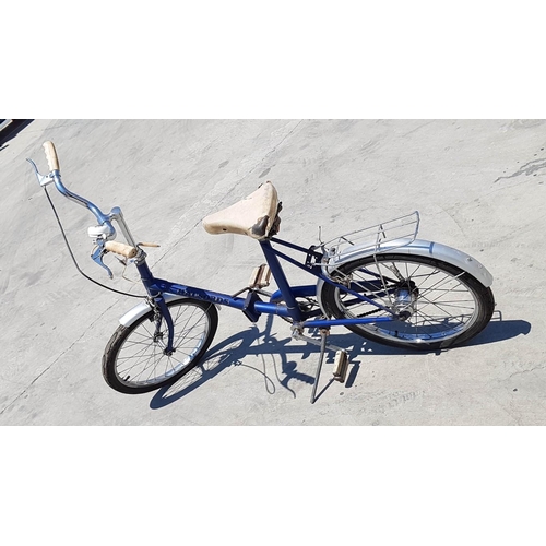 Halfords Blue Colour Folding Bicycle