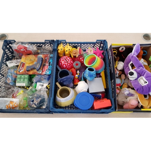 55 - Large Collection of Assorted Items; Soft Toys, Games, Mugs, Figures, Stair Springs, etc