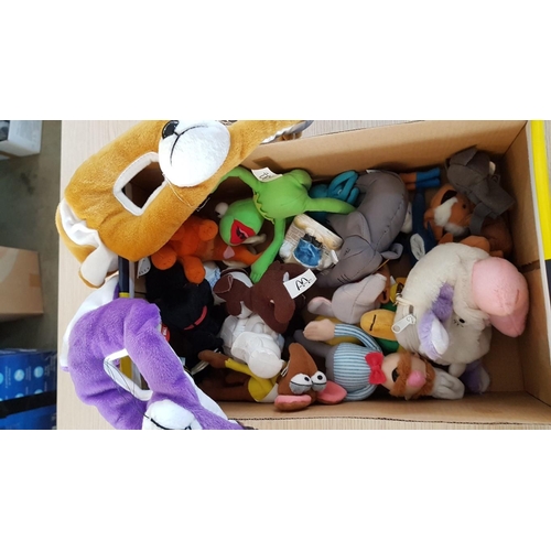 55 - Large Collection of Assorted Items; Soft Toys, Games, Mugs, Figures, Stair Springs, etc