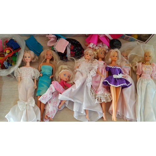 61 - Large Collection of Assorted Dolls, Some with Boxes