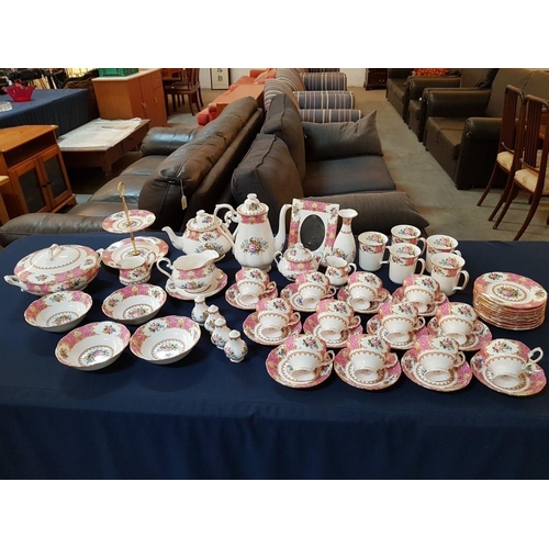 139 - Stunning Large Collection of Royal Albert 'Lady Carlyle' English Bone China, Circa 1944; Including S... 