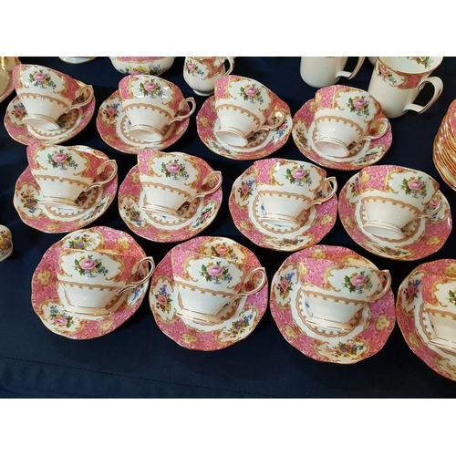 139 - Stunning Large Collection of Royal Albert 'Lady Carlyle' English Bone China, Circa 1944; Including S... 