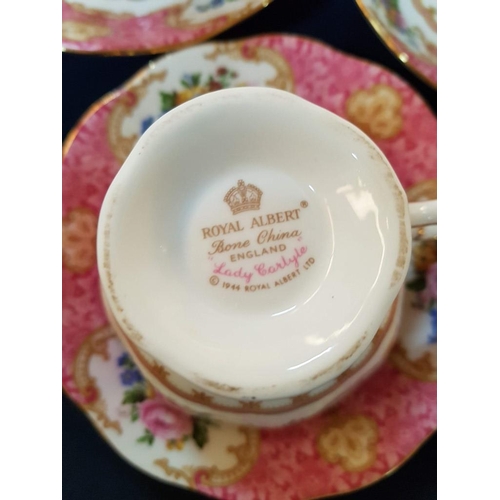 139 - Stunning Large Collection of Royal Albert 'Lady Carlyle' English Bone China, Circa 1944; Including S... 