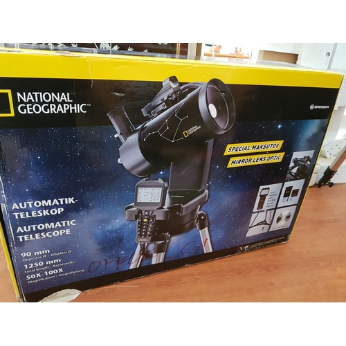 170 - National Geographic Maksuton Automatic Telescope; Objective Ø: 90mm, Focal Length 1250mm, Magnificat... 