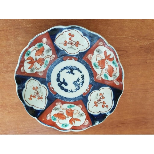 171 - Antique Japanese Imari Porcelain; Decorative Hand Painted  Plates, Circa 19th C, (Approx. Ø: 21-22cm... 