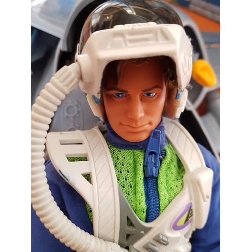 197 - Max Steel MX25 Attack Jet and Battle Luge Retro Toy, (Circa 1999) with Original Box