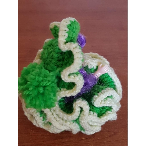210 - Retro Doll with Crochet Dress, (Approx. H: 12cm), 

* Donation and Proceeds for Friends Hospice Foun... 