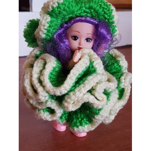 210 - Retro Doll with Crochet Dress, (Approx. H: 12cm), 

* Donation and Proceeds for Friends Hospice Foun... 