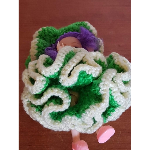 210 - Retro Doll with Crochet Dress, (Approx. H: 12cm), 

* Donation and Proceeds for Friends Hospice Foun... 
