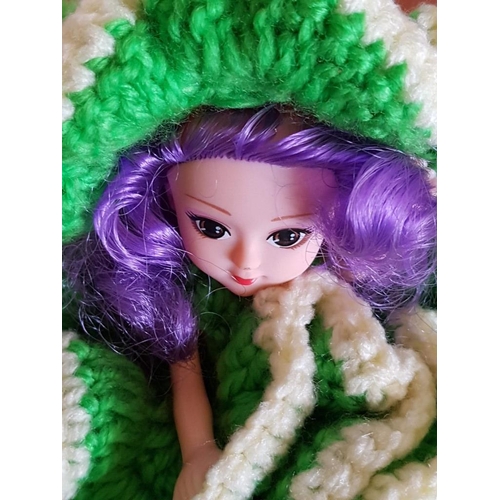 210 - Retro Doll with Crochet Dress, (Approx. H: 12cm), 

* Donation and Proceeds for Friends Hospice Foun... 