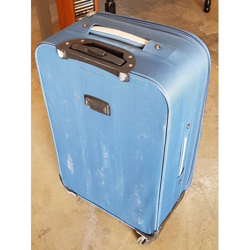 448 - Blue 'Extensible' Suitcase / Travel Bag, (Approx. 40 x 24 x 67cm)