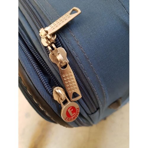 448 - Blue 'Extensible' Suitcase / Travel Bag, (Approx. 40 x 24 x 67cm)