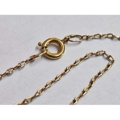 12 - Fine 9ct Gold Necklace, (Approx. L: 56cm, 2.7g)