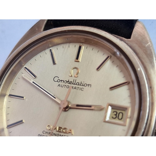 51 - Omega Constellation Automatic Chronometer Gent's Wrist Watch, Ref: CD 168.0056, Gold Plated Case wit... 