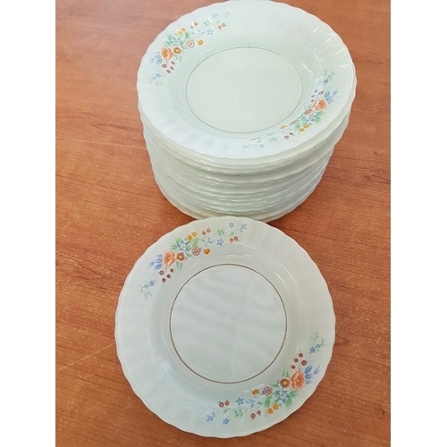 445 - Qty of Retro Pyrex Style Cake / Side Plates; 6 x 'Termocrisa' Orange Flowers Pattern, 23 x Colourful... 
