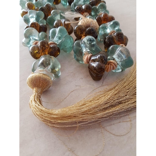 89 - Jumbo Sized Worry Beads / Curtain Tie Backs, in Two Colours / Oriental Decor