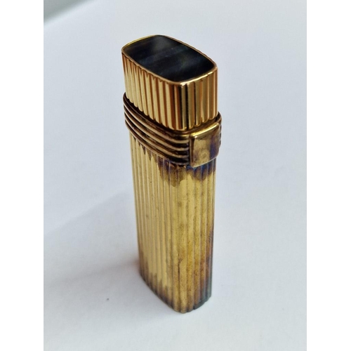 130 - Christian Dior, Paris, Gold Plated Les Briquets Lighter, (Ref: 10303 CD), Used, but in Original Pres... 