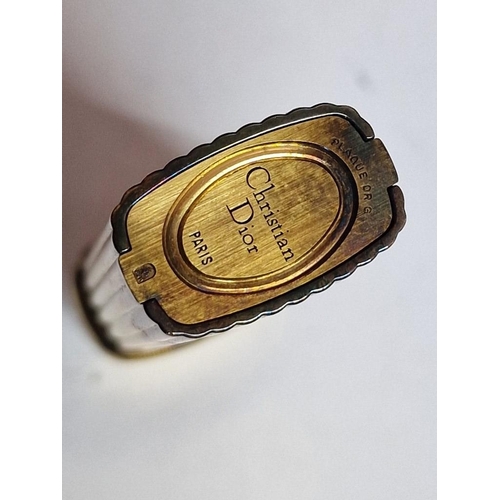 130 - Christian Dior, Paris, Gold Plated Les Briquets Lighter, (Ref: 10303 CD), Used, but in Original Pres... 