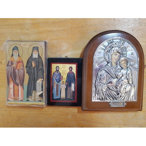 530 - Collection of 7 x Assorted Orthodox Icons of Various Saints, (7)