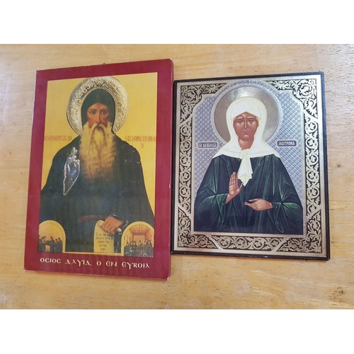 530 - Collection of 7 x Assorted Orthodox Icons of Various Saints, (7)