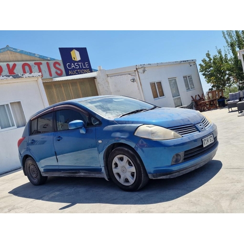 106 - Nissan Tiida, (2005), Metallic Blue, 5-Door Hatchback, Automatic, Petrol, 176,000km, Central Locking... 