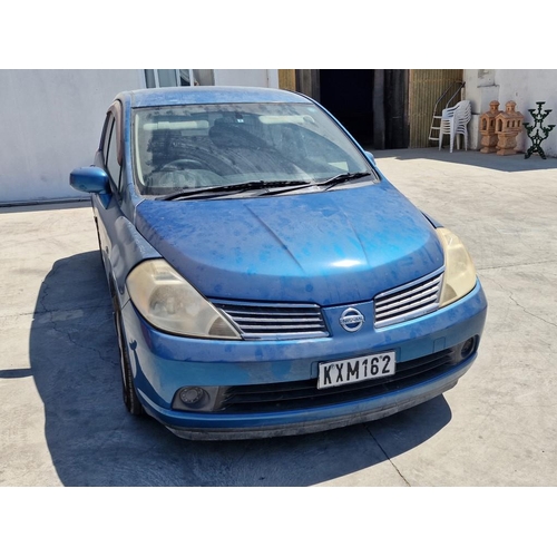 106 - Nissan Tiida, (2005), Metallic Blue, 5-Door Hatchback, Automatic, Petrol, 176,000km, Central Locking... 