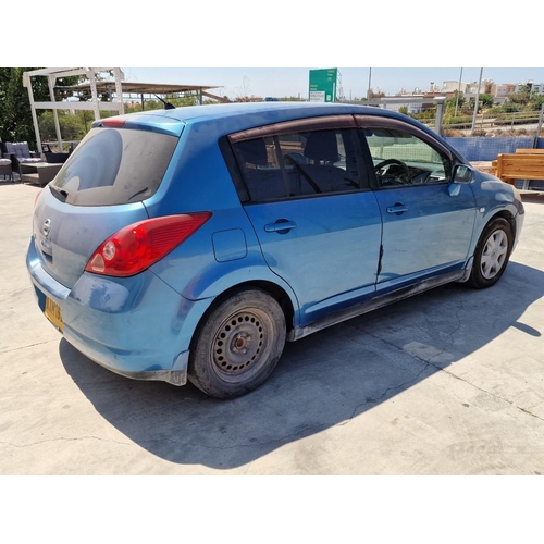 106 - Nissan Tiida, (2005), Metallic Blue, 5-Door Hatchback, Automatic, Petrol, 176,000km, Central Locking... 