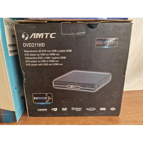 586 - Collection of Boxed Computer / Electronic Items; Carrara Monitor Stand, Digimate L-1715 17'' TFT LCD... 