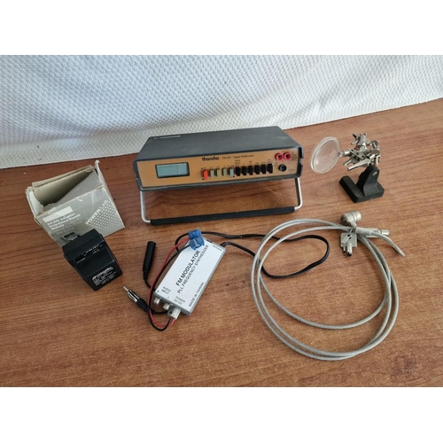 589 - 'Thandor' Digital Multimeter (TM351), FM Modulator, AC/DC Adapter, Lockable Cable and Adjustable Des... 