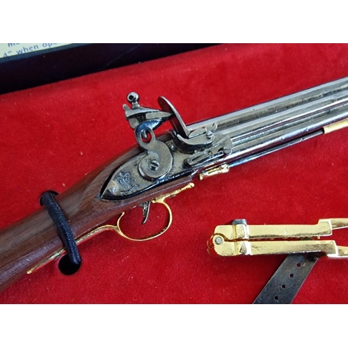 116 - 2 x Limited Edition Miniature Model Guns; Sharpe's Commemorative Valley Gun and Baker Rifle, only 2,... 