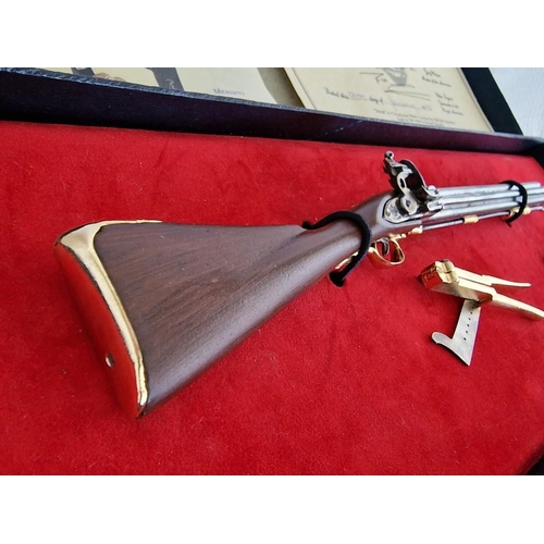 116 - 2 x Limited Edition Miniature Model Guns; Sharpe's Commemorative Valley Gun and Baker Rifle, only 2,... 