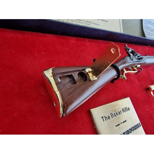 116 - 2 x Limited Edition Miniature Model Guns; Sharpe's Commemorative Valley Gun and Baker Rifle, only 2,... 