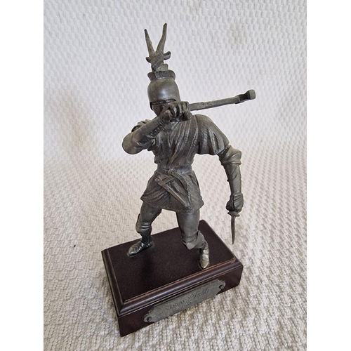 117 - Collection of 12 x Fine Pewter Figures; Military & Warriors, Mounted on Wooden Bases, Believed to a ... 