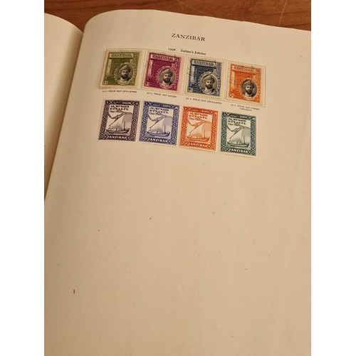 60 - Early Stanley Gibbons 'The Little Hinged Leaf Album' with Amazing Collection of King George VI Stamp... 