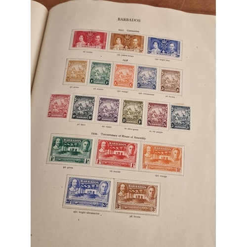 60 - Early Stanley Gibbons 'The Little Hinged Leaf Album' with Amazing Collection of King George VI Stamp... 