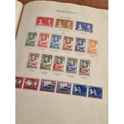 60 - Early Stanley Gibbons 'The Little Hinged Leaf Album' with Amazing Collection of King George VI Stamp... 