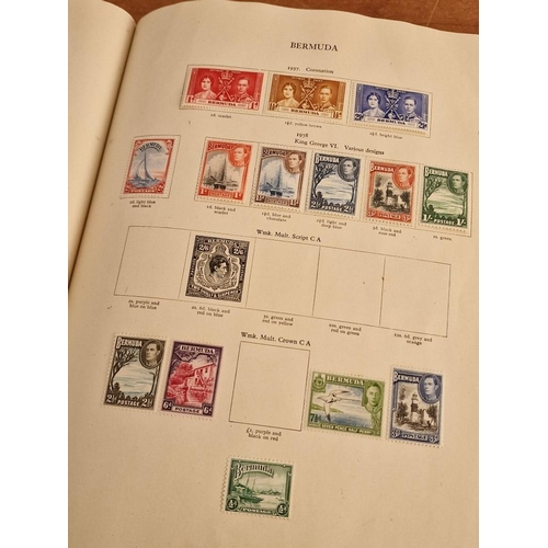 60 - Early Stanley Gibbons 'The Little Hinged Leaf Album' with Amazing Collection of King George VI Stamp... 