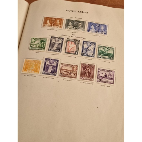 60 - Early Stanley Gibbons 'The Little Hinged Leaf Album' with Amazing Collection of King George VI Stamp... 