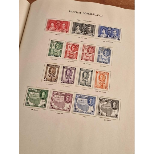 60 - Early Stanley Gibbons 'The Little Hinged Leaf Album' with Amazing Collection of King George VI Stamp... 