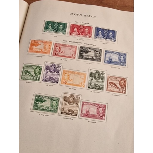 60 - Early Stanley Gibbons 'The Little Hinged Leaf Album' with Amazing Collection of King George VI Stamp... 