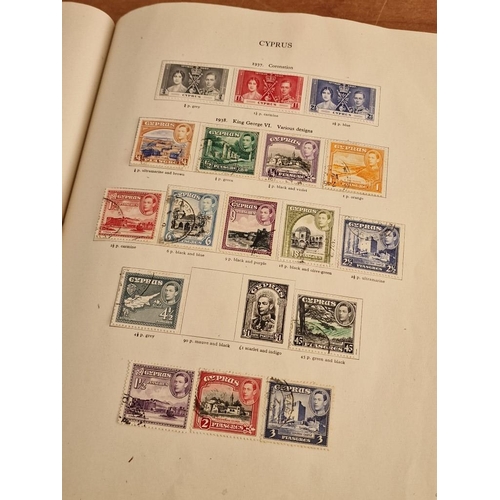 60 - Early Stanley Gibbons 'The Little Hinged Leaf Album' with Amazing Collection of King George VI Stamp... 