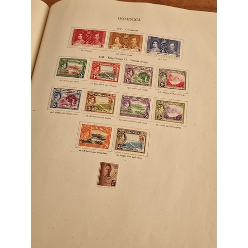 60 - Early Stanley Gibbons 'The Little Hinged Leaf Album' with Amazing Collection of King George VI Stamp... 