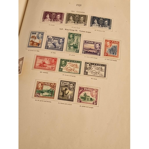 60 - Early Stanley Gibbons 'The Little Hinged Leaf Album' with Amazing Collection of King George VI Stamp... 