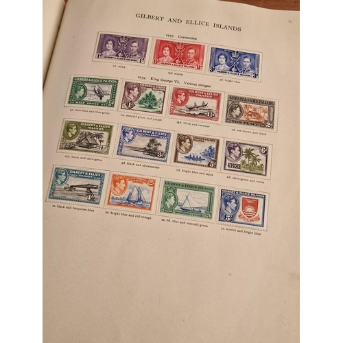 60 - Early Stanley Gibbons 'The Little Hinged Leaf Album' with Amazing Collection of King George VI Stamp... 