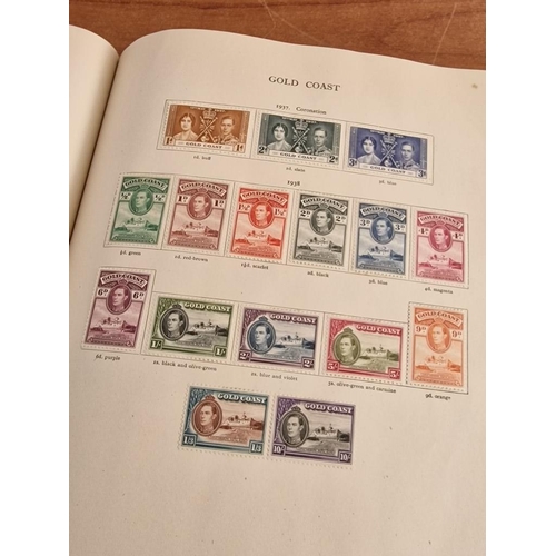 60 - Early Stanley Gibbons 'The Little Hinged Leaf Album' with Amazing Collection of King George VI Stamp... 