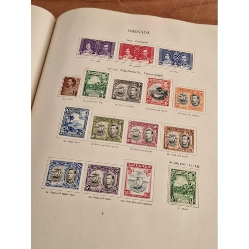 60 - Early Stanley Gibbons 'The Little Hinged Leaf Album' with Amazing Collection of King George VI Stamp... 