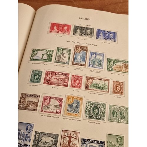 60 - Early Stanley Gibbons 'The Little Hinged Leaf Album' with Amazing Collection of King George VI Stamp... 