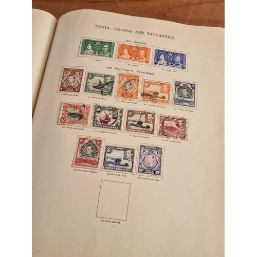 60 - Early Stanley Gibbons 'The Little Hinged Leaf Album' with Amazing Collection of King George VI Stamp... 