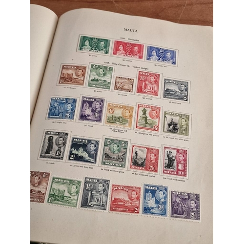 60 - Early Stanley Gibbons 'The Little Hinged Leaf Album' with Amazing Collection of King George VI Stamp... 