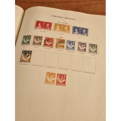 60 - Early Stanley Gibbons 'The Little Hinged Leaf Album' with Amazing Collection of King George VI Stamp... 